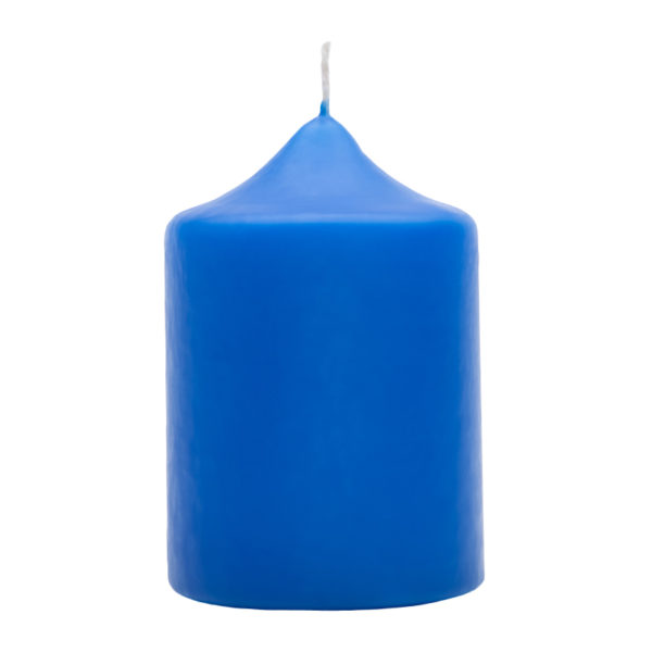 Свеча столбик 5055/7 синяя