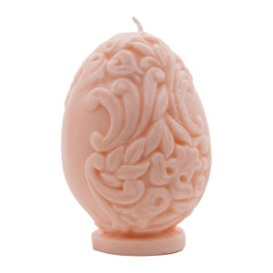Сувенирная пасхальная свеча в виде яйца 5180/4 розовая.