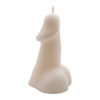 Белая эротическая свеча из парафина в форме мужского члена.